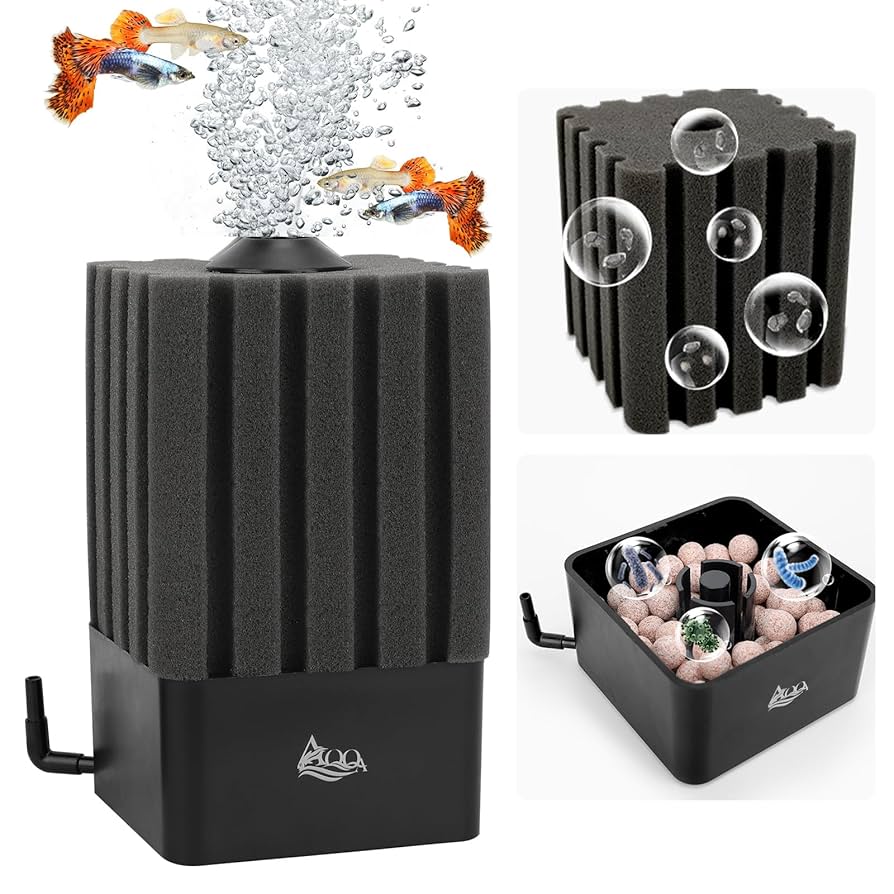 Amazon | AQQA スポンジフィルター 小型 投げ込み式フィルター